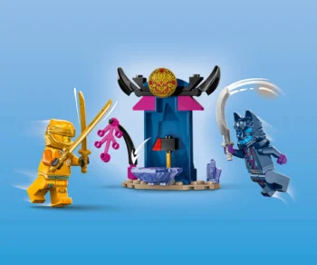 Детски комплект за игра LEGO® NINJAGO® 71804 – Битка с робота на Арин