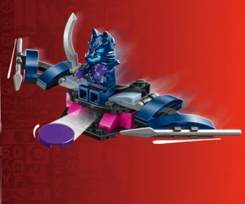 Детски комплект за игра LEGO® NINJAGO® 71804 – Битка с робота на Арин