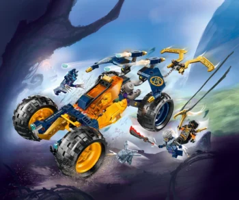 Детски комплект за игра конструктор LEGO® NINJAGO® 71811 – Нинджа офроуд бъгито на Арин