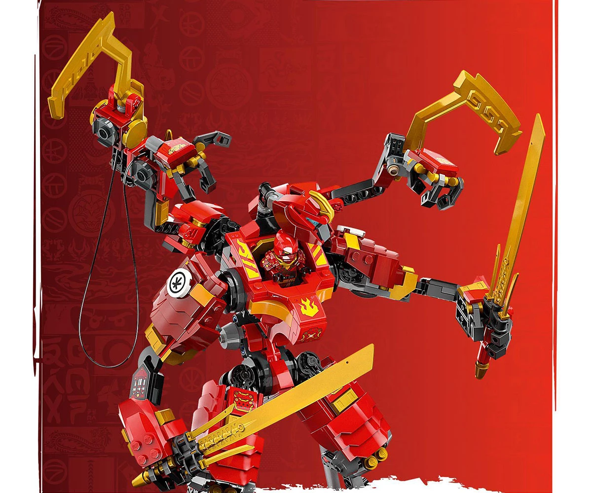 Детски комплект за игра конструктор LEGO® NINJAGO® 71812 - Нинджа робот катерач на Кай thumb 13 Конструктор ЛЕГО NINJAGO 71812 thumb 13