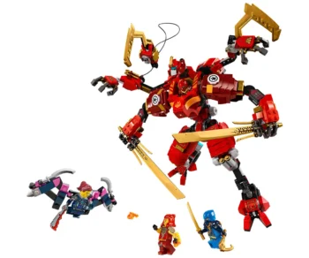 Детски комплект за игра конструктор LEGO® NINJAGO® 71812 – Нинджа робот катерач на Кай
