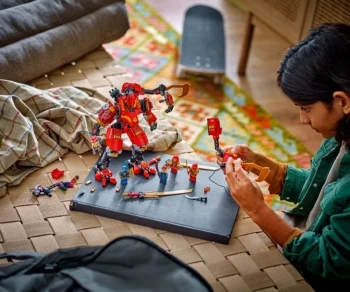 Детски комплект за игра конструктор LEGO® NINJAGO® 71812 – Нинджа робот катерач на Кай