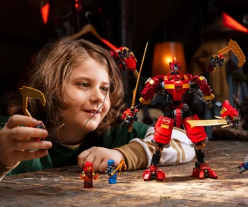 Детски комплект за игра конструктор LEGO® NINJAGO® 71812 – Нинджа робот катерач на Кай
