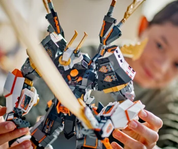 Детски комплект за игра LEGO® NINJAGO™ 71821 – Драконовият робот титан на Коул