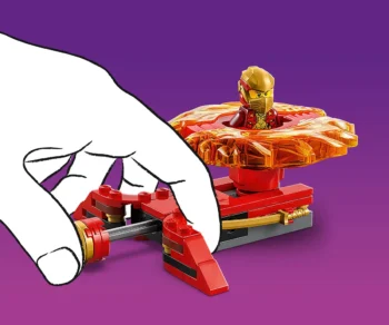 Детски комплект за игра LEGO® NINJAGO™ 71823 – Спинер на Кай за драконово спинджицу