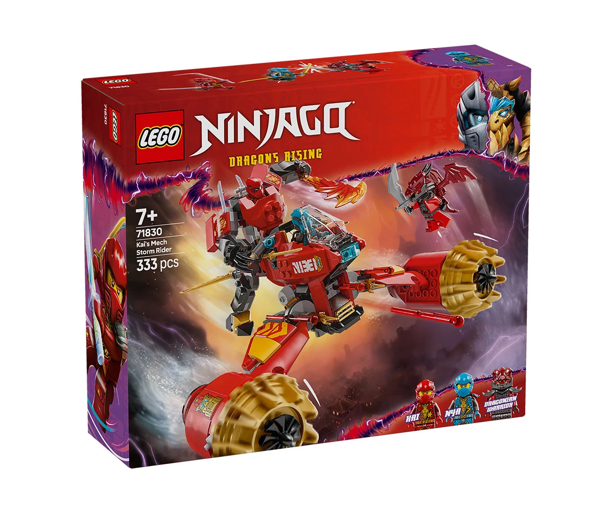 Детски комплект за игра LEGO® NINJAGO™ 71830 - Робот буреносен ездач на Кай Конструктор ЛЕГО NINJAGO 71830