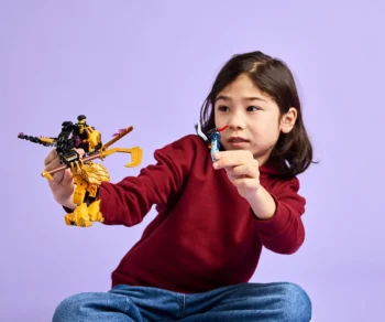 Детски комплект за игра LEGO® NINJAGO® 71839 – Боен спинджицу робот на Арин