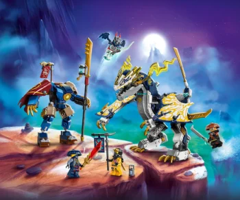 Детски комплект за игра LEGO® NINJAGO® 71843 – Робот драконов ездач на Разбойник