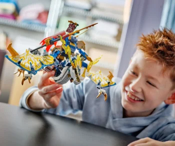 Детски комплект за игра LEGO® NINJAGO® 71843 – Робот драконов ездач на Разбойник