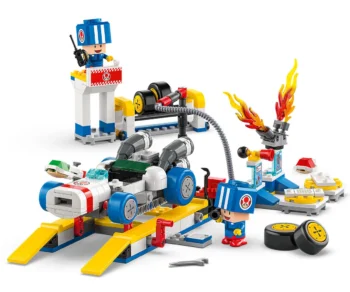 Детски комплект за игра LEGO® Super Mario™ 72035 – Mario Kart™ – Гаражът на Toad
