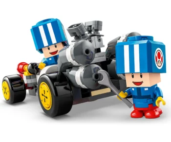Детски комплект за игра LEGO® Super Mario™ 72035 – Mario Kart™ – Гаражът на Toad