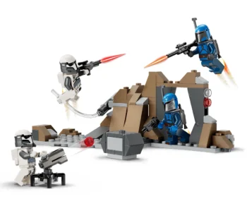 Детски комплект за игра LEGO® Star Wars™ 75373 – Засада на Мандалор – боен пакет
