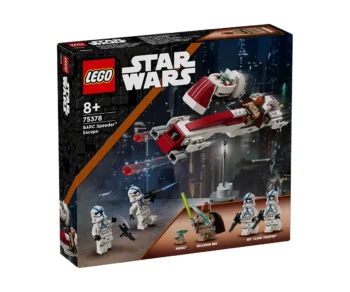 Детски комплект за игра LEGO® Star Wars™ 75378 – Бягство с BARC скутер
