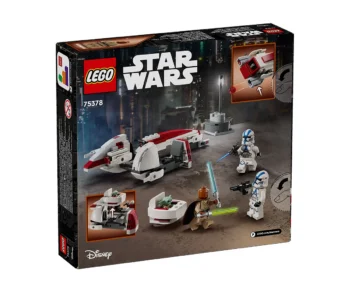 Детски комплект за игра LEGO® Star Wars™ 75378 – Бягство с BARC скутер