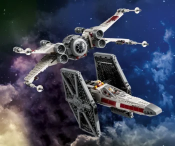 Детски комплект за игра LEGO® Star Wars™ 75393 – Пакет с гости TIE Fighter & X-Wing