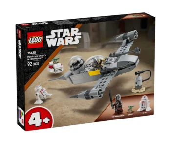 Детски комплект за игра LEGO® Star Wars™ 75410 – Изтребител N-1 на Мандо и Грогу