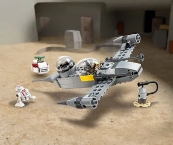 Детски комплект за игра LEGO® Star Wars™ 75410 – Изтребител N-1 на Мандо и Грогу
