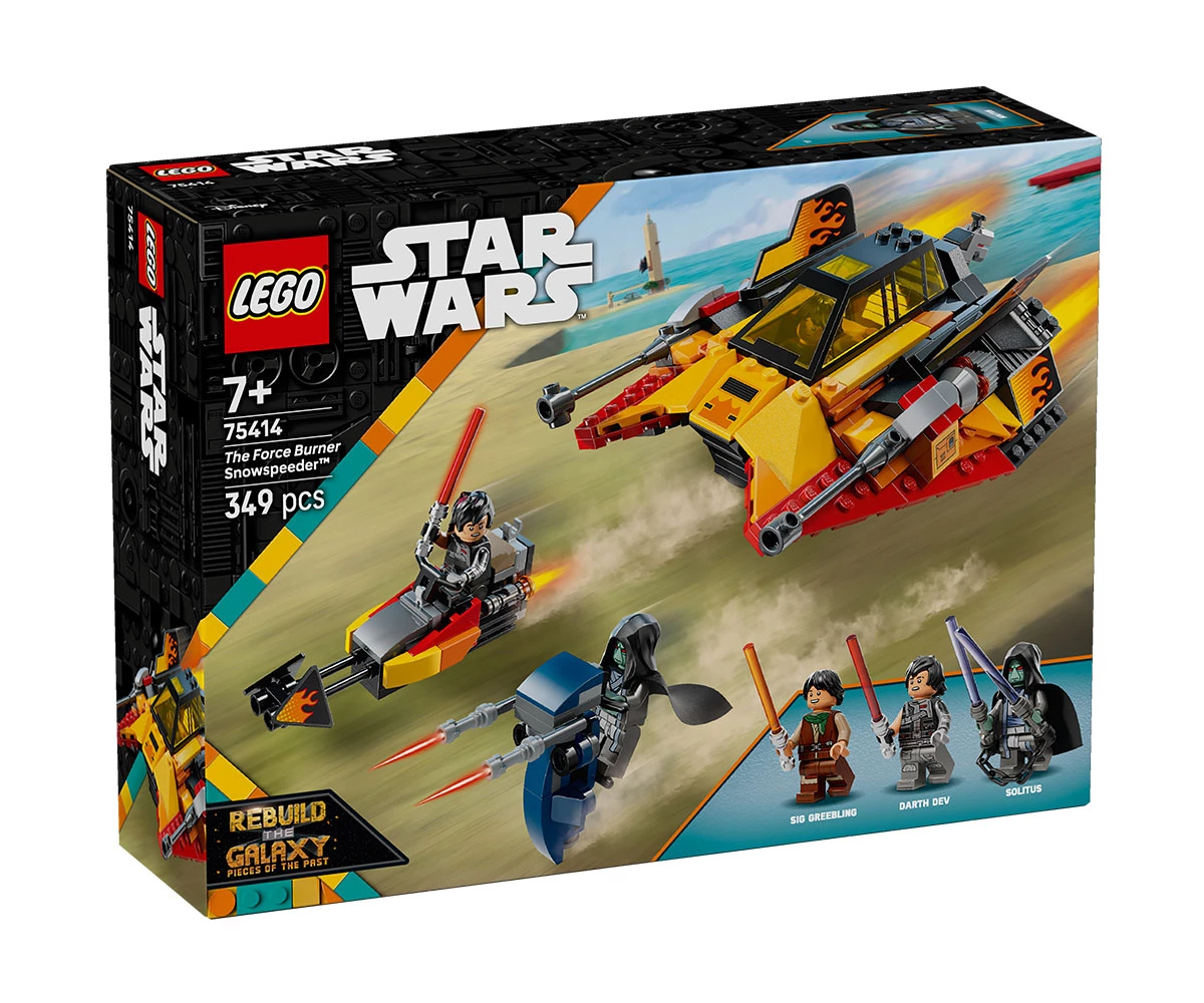 Детски комплект за игра LEGO® Star Wars™ 75414 - Снежен спидер „Изгаряща сила“ LEGO® Star Wars™ 75414 - The Force Burner Snowspeeder™