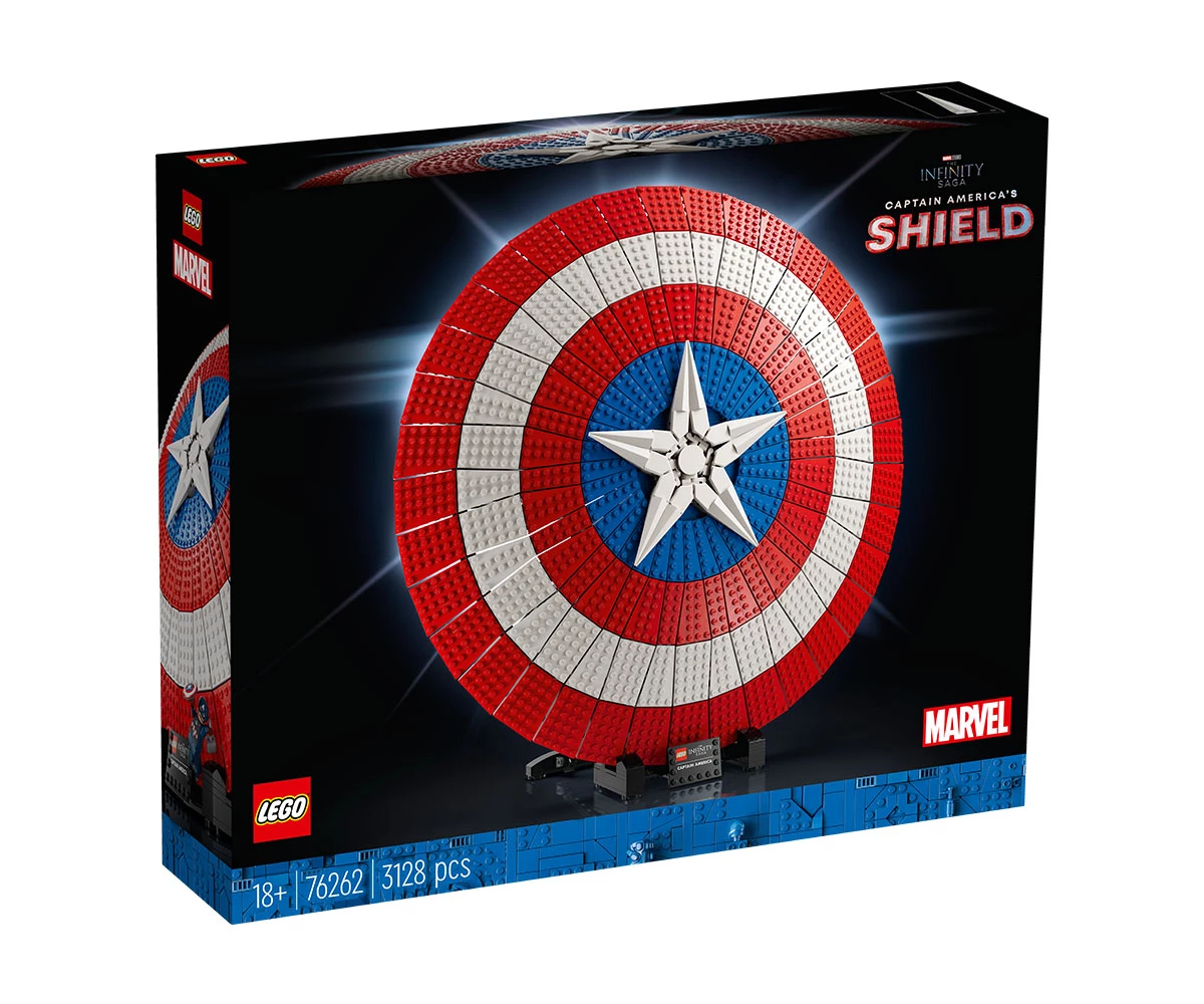 Детски комплект за игра LEGO® Marvel Super Heroes 76262 - Щитът на Капитан Америка Конструктор ЛЕГО Marvel Super Heroes 76262
