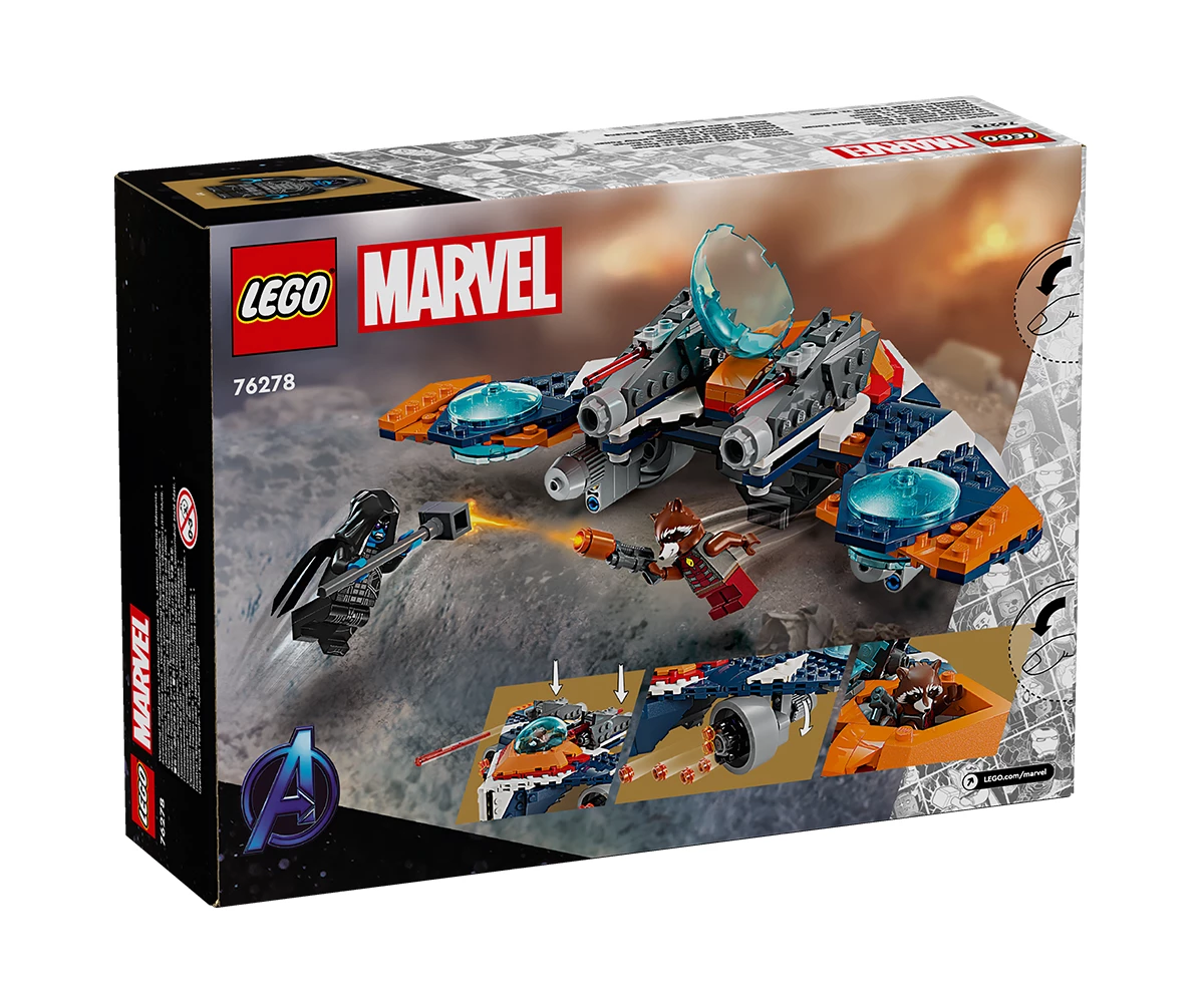Детски комплект за игра LEGO® Marvel Super Heroes 76278 - Корабът Warbird на Ракета срещу Ронан thumb 2 Конструктор ЛЕГО Marvel Super Heroes 76278 thumb 2