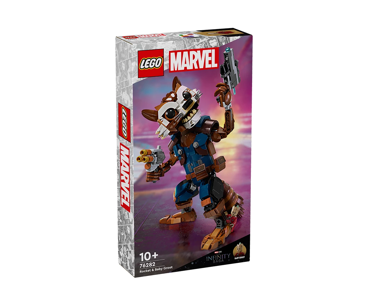 Детски комплект за игра LEGO® Marvel Super Heroes 76282 - Ракета и бебе Грут Конструктор ЛЕГО Marvel Super Heroes 76282