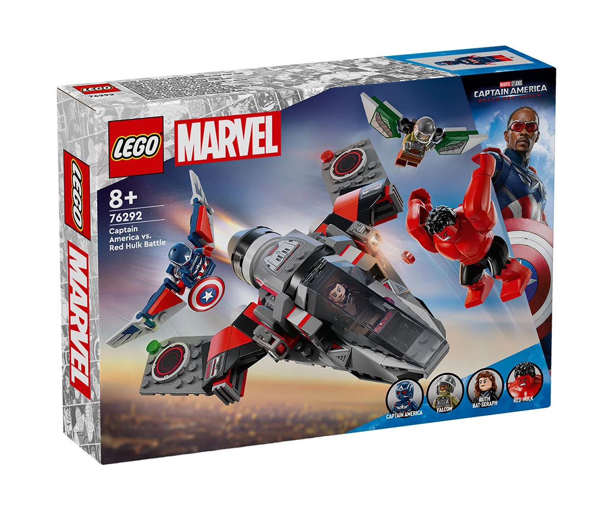 Детски комплект за игра LEGO® Marvel 76292 - Битка на Капитан Америка срещу Червения Хълк Конструктор ЛЕГО Marvel Super Heroes 76292