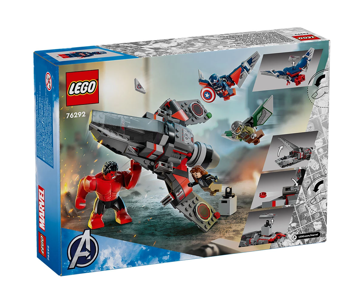 Детски комплект за игра LEGO® Marvel 76292 - Битка на Капитан Америка срещу Червения Хълк thumb 2 Конструктор ЛЕГО Marvel Super Heroes 76292 thumb 2