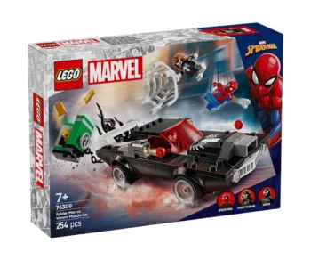 Детски комплект за игра LEGO® Marvel 76309 – Спайдърмен срещу Венъм с мощна кола