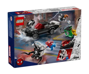 Детски комплект за игра LEGO® Marvel 76309 – Спайдърмен срещу Венъм с мощна кола