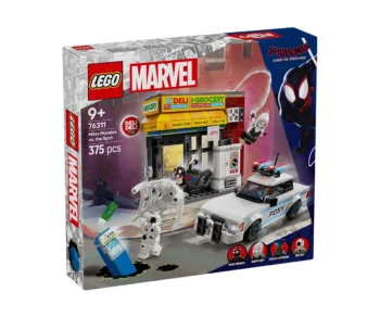 Детски комплект за игра LEGO® Marvel 76311 – Спайди-вселената: Майлс Моралес срещу Петното