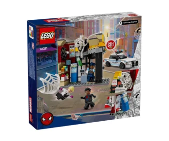 Детски комплект за игра LEGO® Marvel 76311 – Спайди-вселената: Майлс Моралес срещу Петното