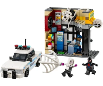 Детски комплект за игра LEGO® Marvel 76311 – Спайди-вселената: Майлс Моралес срещу Петното