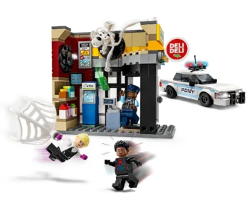 Детски комплект за игра LEGO® Marvel 76311 – Спайди-вселената: Майлс Моралес срещу Петното