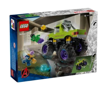 Детски комплект за игра LEGO® Marvel 76312 – Камионът на Хълк срещу Танос