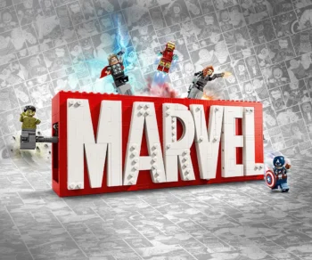 Детски комплект за игра LEGO® Marvel 76313 – Лого на MARVEL и минифигури