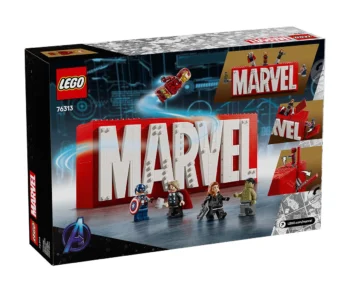 Детски комплект за игра LEGO® Marvel 76313 – Лого на MARVEL и минифигури