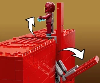 Детски комплект за игра LEGO® Marvel 76313 – Лого на MARVEL и минифигури
