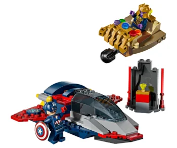 Детски комплект за игра LEGO® Marvel Super Heroes 76319 – Капитан Америка срещу Танос