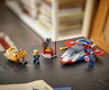Детски комплект за игра LEGO® Marvel Super Heroes 76319 – Капитан Америка срещу Танос