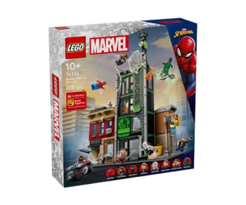 Детски комплект за игра LEGO® Marvel Super Heroes 76324 – Спайдърмен срещу Озкорп