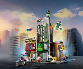Детски комплект за игра LEGO® Marvel Super Heroes 76324 – Спайдърмен срещу Озкорп