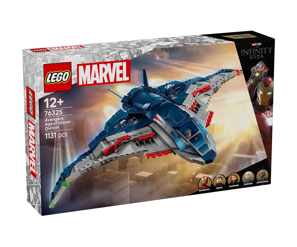 Детски комплект за игра LEGO® Marvel Super Heroes 76325 - Отмъстителите: Ерата на Ултрон Куинджет LEGO® Marvel Super Heroes 76325 - Avengers: Age of Ultron Quinjet