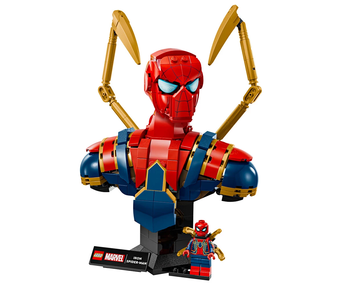 Детски комплект за игра LEGO® Marvel Super Heroes 76326 - Бюст на Железния Спайдърмен thumb 3 LEGO® Marvel Super Heroes 76326 - Iron Spider-Man Bust thumb 3