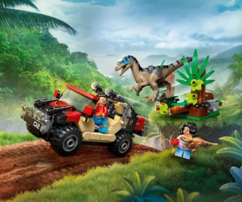 Детски комплект за игра LEGO® Jurassic World™ 76972 – Офроуд бягство на раптор