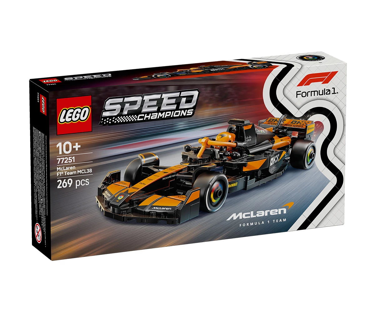 Детски комплект за игра LEGO® Speed Champions 77251 - Болид McLaren F1® Team MCL38 Конструктор ЛЕГО Speed Champions 77251