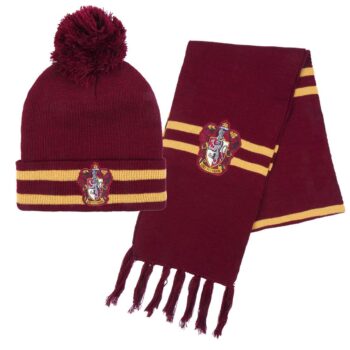 Комплект зимна шапка и шал Harry Potter (Хари Потър) Gryffindor