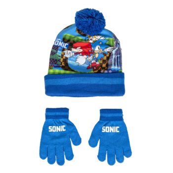 Комплект шапка и ръкавици Sonic (Соник)