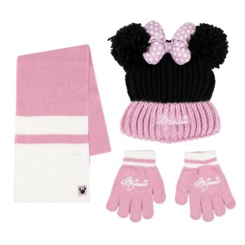 Комплект от 3 части шапка, ръкавици и шал Minnie Mouse (Мини Маус)