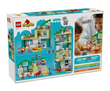 Детски комплект за игра LEGO® DUPLO 10470 – Модерна семейна къща 3 в 1 с фигури