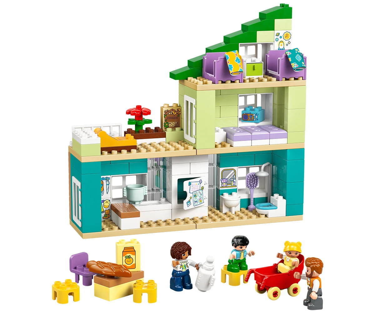 Детски комплект за игра LEGO® DUPLO 10470 - Модерна семейна къща 3 в 1 с фигури thumb 3 LEGO® DUPLO 10470 - 3 In 1 Modern Family House With Figures thumb 3